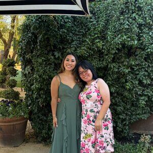 Azazie Peyton- Eucalyptus A-Line Ruched Bridesmaid Chiffon Dress